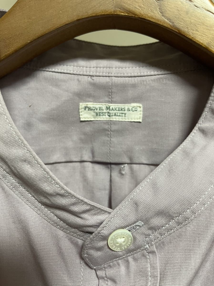 PHIGVEL Band Collar Long Shirt フィグベル