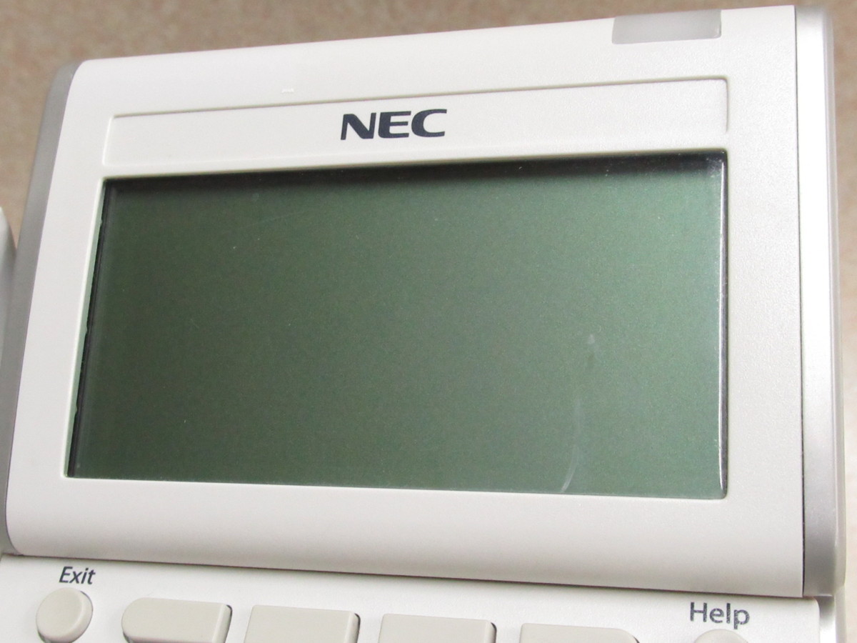 ▲Ω XG1 3375 保証有 NEC AspireX カールコードレス電話機 DTL-24BT-1D(WH)TEL 電池付 ・祝10000！取引突破！！_画像2