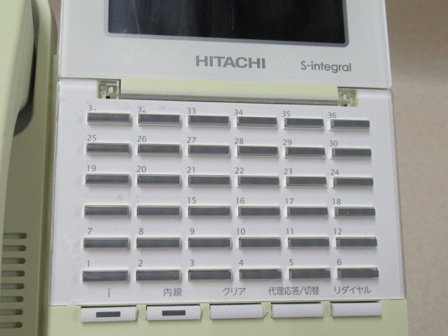 ▲＄ 同等品複数可 保証有 日立 HITACHI S-integral ET-36Si-SDW 36ボタン電話機 _画像5