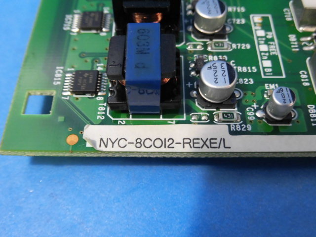 ▲ ・ZZA2 6162◆) 保証有 ナカヨ REXE L型主装置用 NYC-8MDF-REXE/L + NYC-8COI2-REXE/L 8回線アナログ局線インタフェース 通電確認済