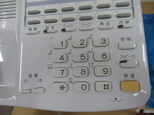 ZD1 10932※未使用品 NTT MBS-12LTEL-(2) 12ボタンバス電話機・祝10000！取引突破！_画像3