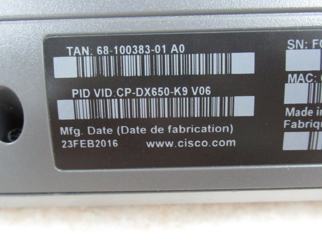Ω ZS2 7775♪ 保証有 Cisco CP-DX650 シスコ IP Phone CP-DX650 Ω ZS2 7775♪ 保証有 Cisco CP-DX650 シスコ IP Phone CP-DX650