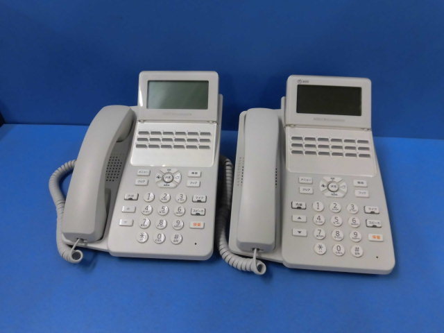 日本製 170♪ ZQ1 Ω 保証有 ２台 動作済 18ボタンスター電話機 A1-(18