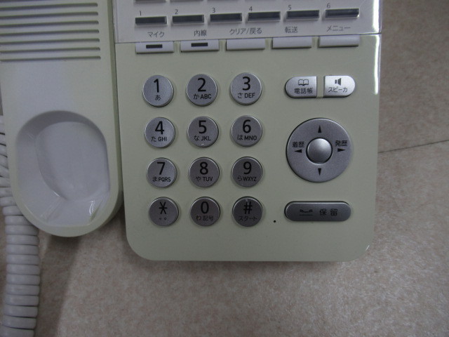 ▲Ω ZE1 10260※ナカヨ IP-36N-ST101C(W) 漢字表示対応SIP電話機 20年製 ・祝10000！取引突破！_画像3
