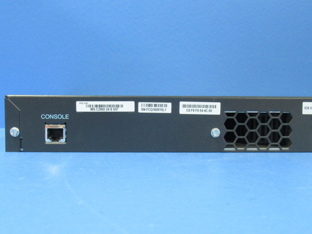 ▲Ω ZPC 10597＃ 保証有 WS-C2960-24-S シスコ Cisco Catalyst 24ポート スイッチ 領収書発行可能_画像6