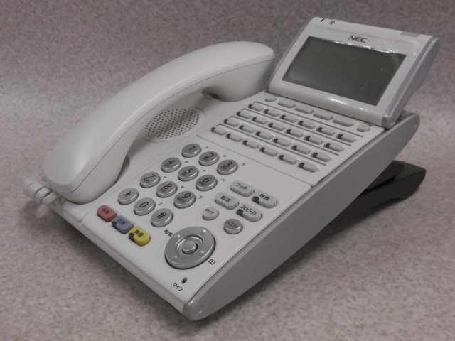 Z#A2 2051# 【 ITL-24D-1D(WH)TEL 】NEC AspireX 24ボタンIP多機能電話機 2台 初期化済 アダプタ付き きれい_画像6