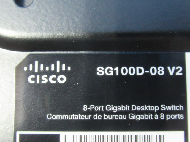 ▲Ω ZZH1 10453#保証有【 SG100D-08 V2 】シスコ Cisco 8ポート アンマネージ ギガビット スイッチ 領収書発行可・祝10000取引突破!!_画像5