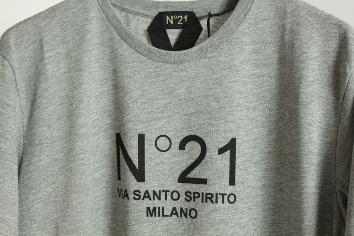 N°21 ヌメロヴェントゥーノ　定番ロゴTシャツ　グレー杢　メンズ　サイズXL　N21 numero ventuno_画像3