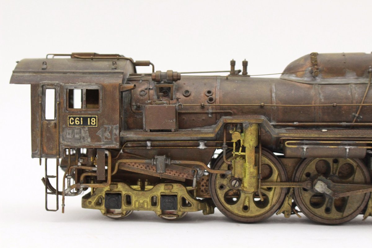 メーカー不明◆蒸気機関車 C61 18 Oゲージ 鉄道模型 炭水車付◆A8004_画像6