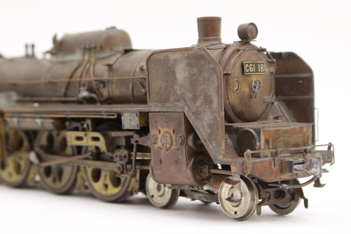 メーカー不明◆蒸気機関車 C61 18 Oゲージ 鉄道模型 炭水車付◆A8004_画像4