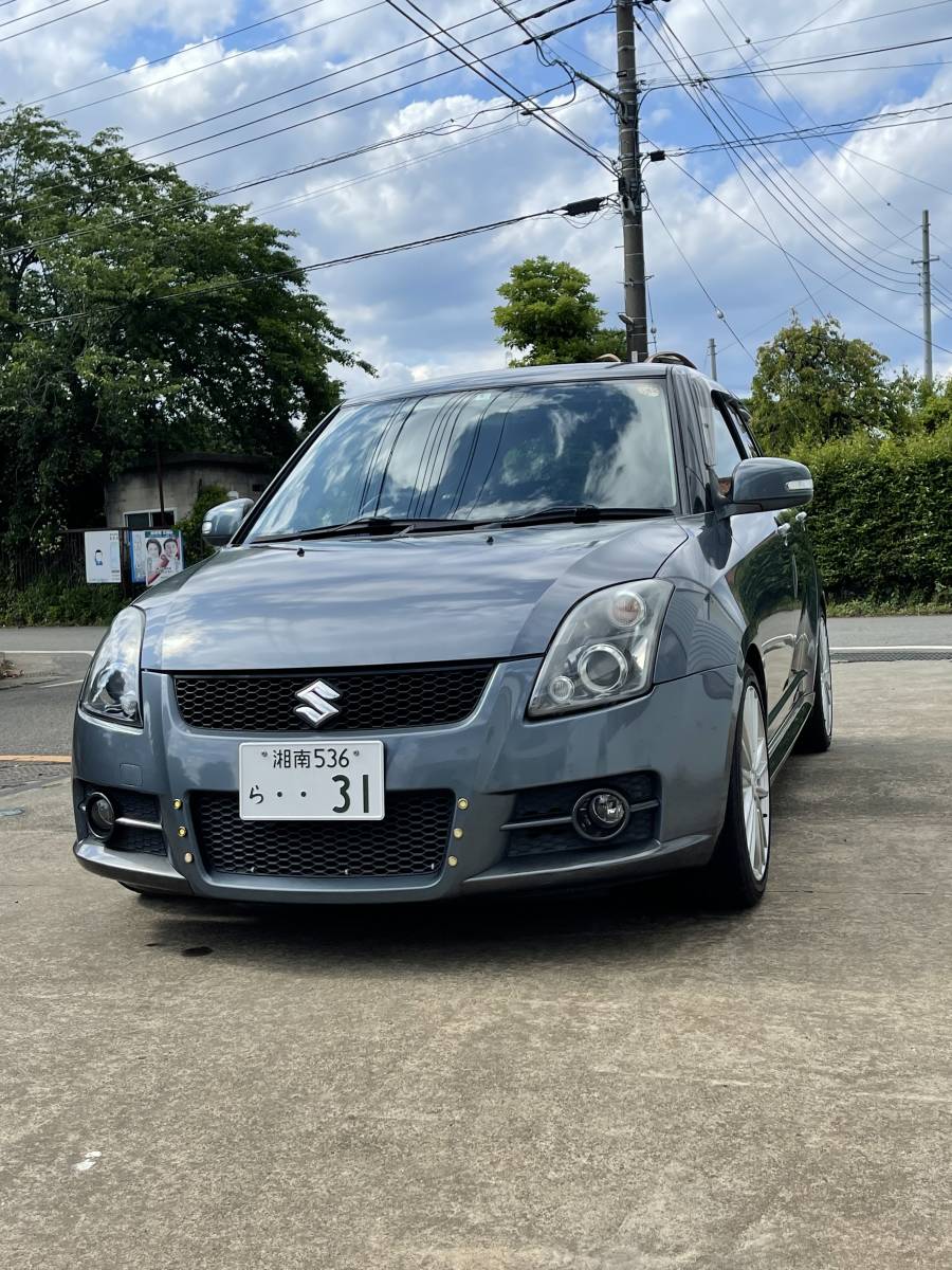 スズキスイフトスポーツＺＣ31Ｓ Ｈ20年1.6 スポーツ 5MT スズキスポーツ車高調 ストラーダナビ スマートキー 車検R5年5月ストラットバー
