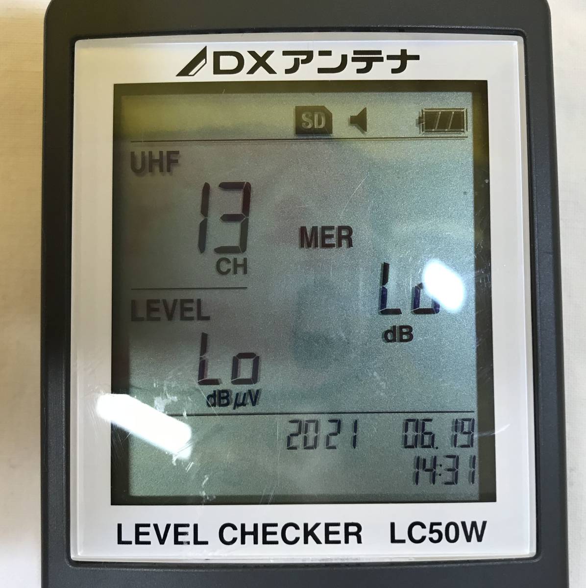 新品NEW】 ヤフオク! - DXアンテナ レベルチェッカー LC50W 地デジ/BS/C...