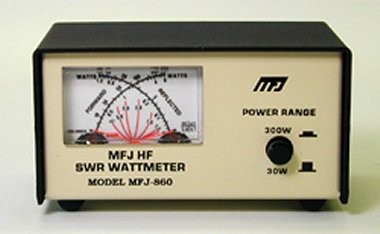 HF VSWR／RFパワーメータ（クロス指針） MFJ-860　ブラックパネル_画像1