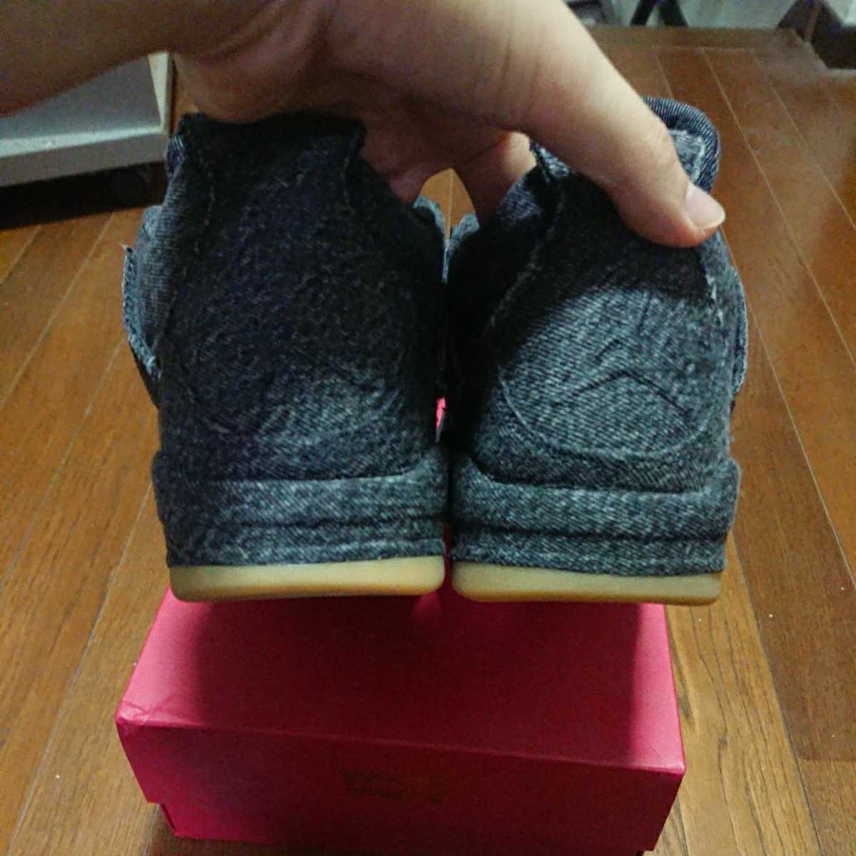 NIKE×LEVI'S/ナイキ×リーバイス AIR JORDAN 4 RETRO BLACK DENIM エア