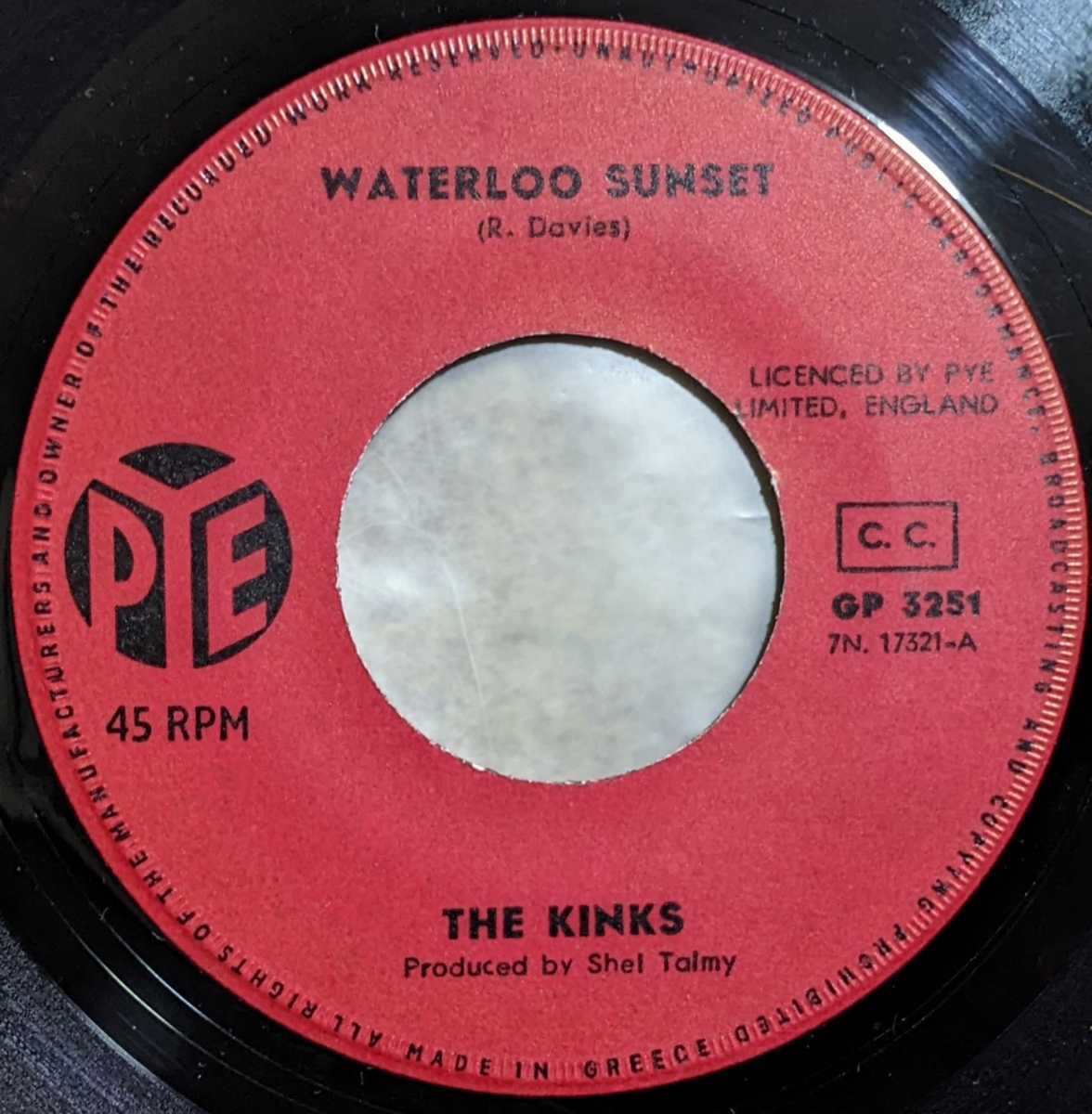 The Kinks-Waterloo Sunset★ギリシャOrig.美盤7"_画像1