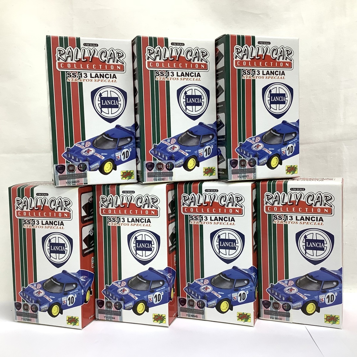 ブランド雑貨総合 1/64 CM's シーエムズコーポレーション ラリーカーコレクション SS.13 LANCIA 全7種セット (ノーマル6種+シークレット) ランチアストラトス レーシングカー