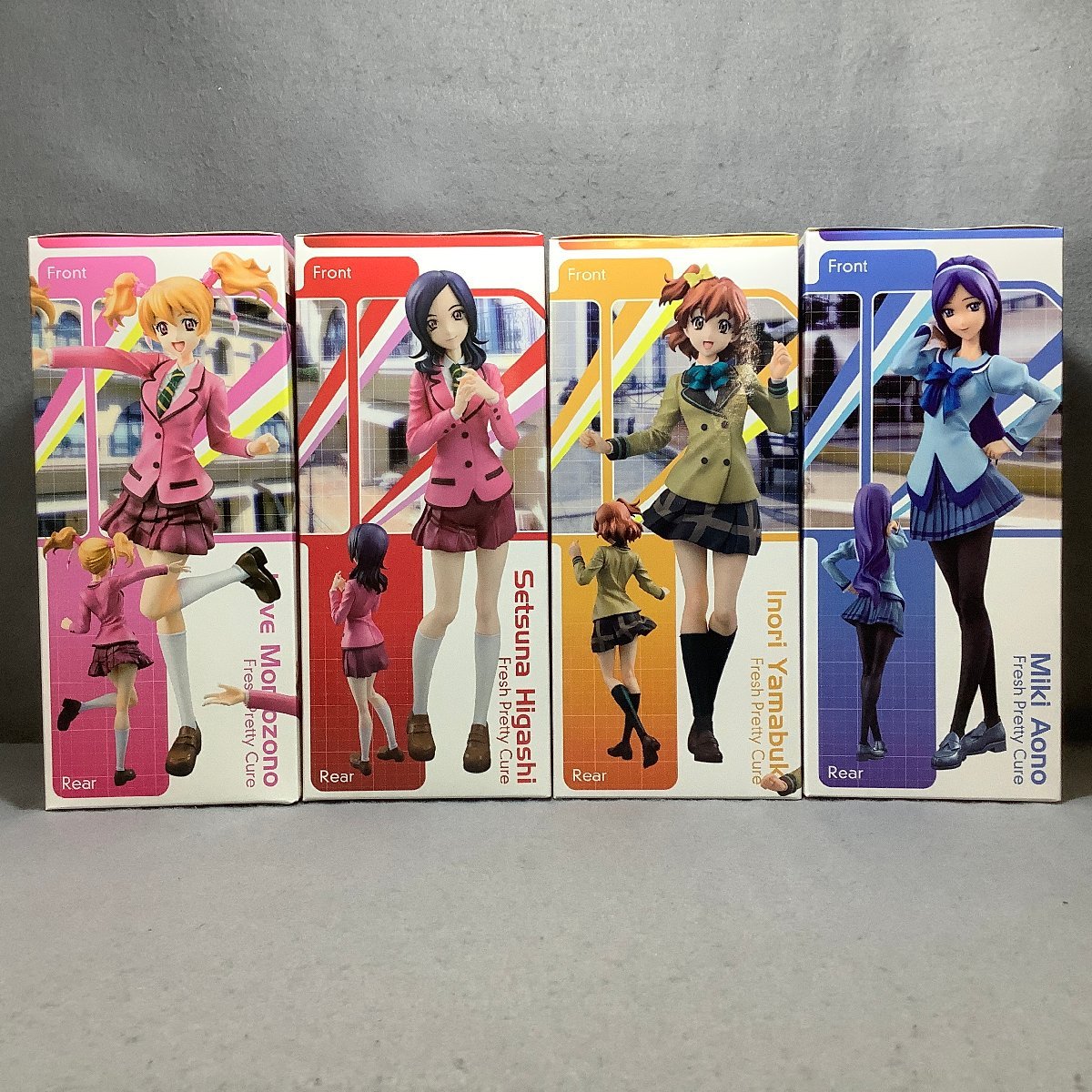 未開封】4体セット フレッシュプリキュア! 世界制服作戦 1/10スケール