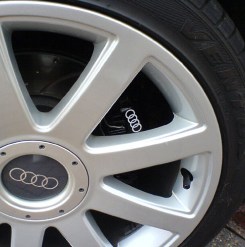 送料無料 AUDI Brake Caliper Decals Stickers アウディー ディスクブレーキ ステッカー シール デカール 10枚セット_画像3