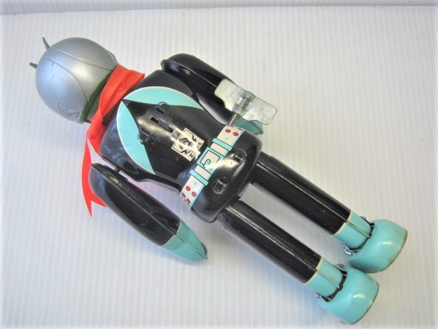美品! エンゼル製 仮面ライダー1号 ブリキ ゼンマイ歩行 昭和40 美品! エンゼル製 仮面ライダー1号 ブリキ ゼンマイ歩行 昭和40