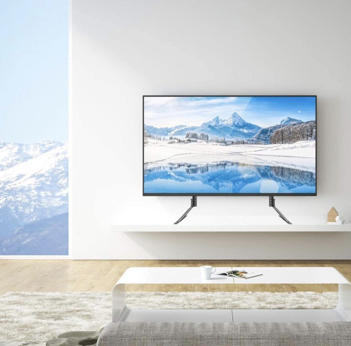 Suptek ユニバーサル LCD 液晶テレビスタンド 汎用 テレビテーブルトップスタンド テレビ台座 22-65インチ対応 耐荷重50kg VESA規格ML1760_画像6