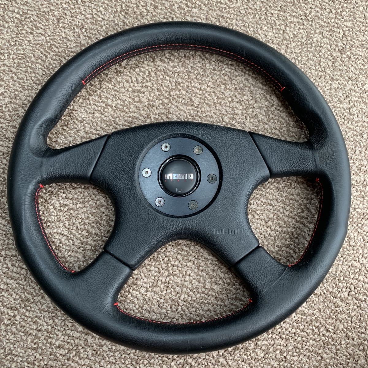 MOMO SPEED4 モモ スピード4 レッドステッチ 美品 ランエボ コルト