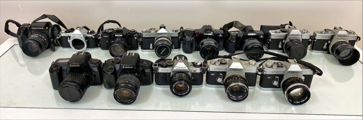 ★一眼レフ　フィルムカメラ　13台まとめて　キャノン、ミノルタ、ペンタックス他_画像1