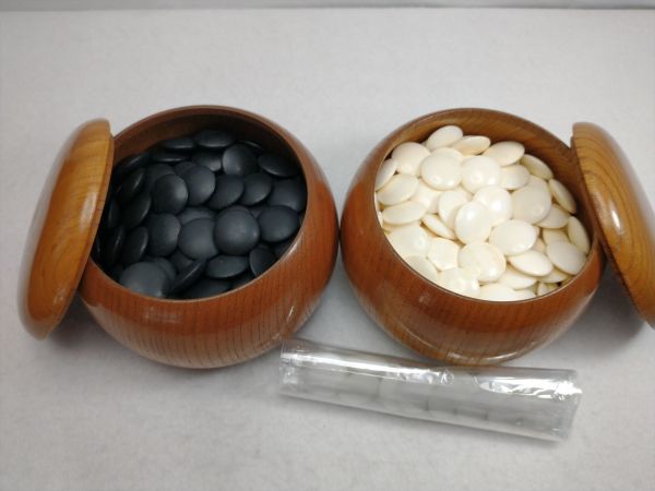 碁石 黒 白 蛤 セット 木箱 囲碁 ボードゲーム レトロ アンティーク
