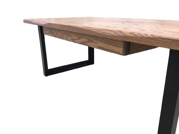 リビングテーブル 幅120 ナラ材 アイアン 無垢材 センターテーブル アンティーク ヴィンテージ_画像4