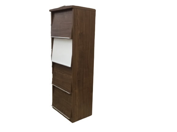  заслонка панель книжный шкаф шкаф ширина 60 темно-коричневый цвет 