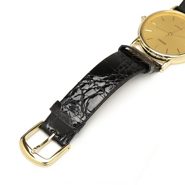美品 セイコー ドルチェ 8J41-6060 18KT ゴールド メンズ クォーツ 腕時計 SEIKO DOLCE