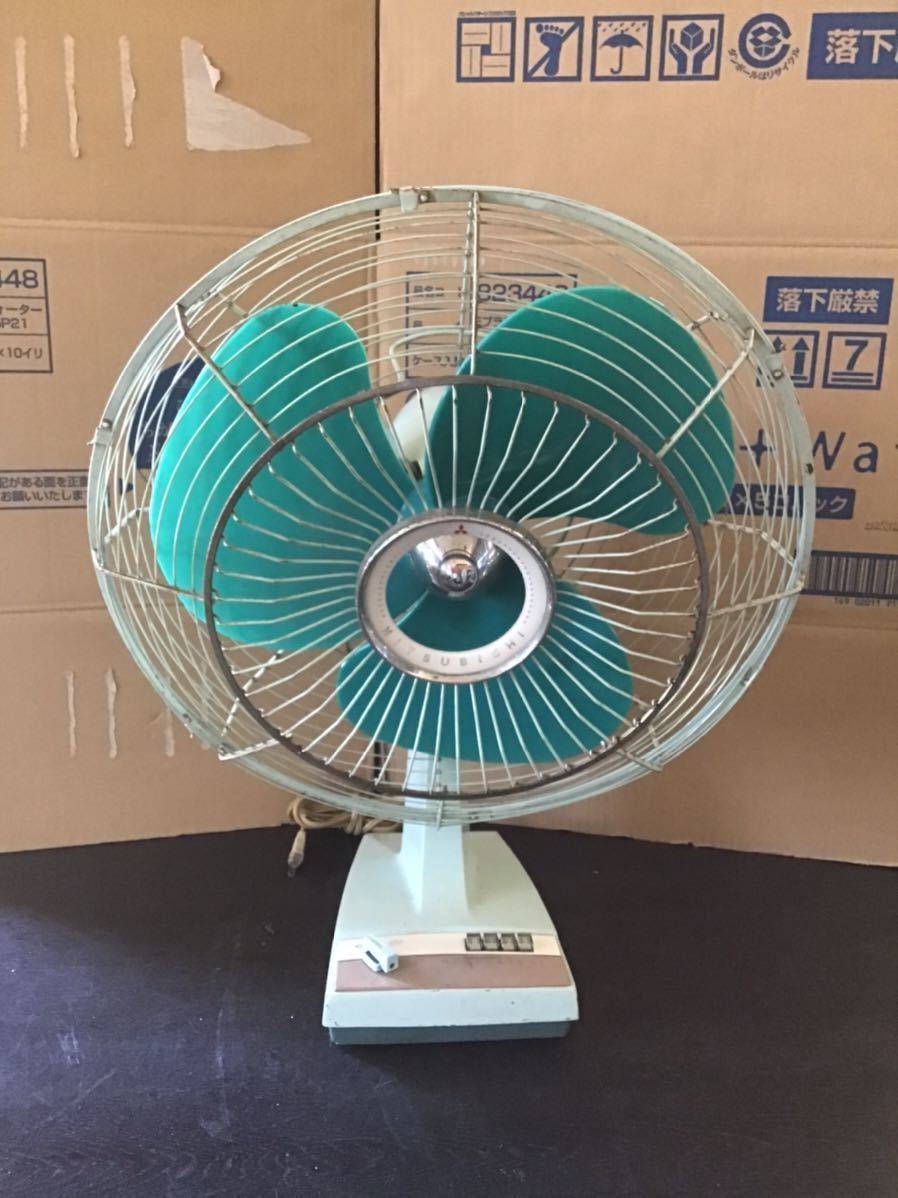 MITSUBISHI 三菱 扇風機 DM-40F A.C.Electric Fan 昭和レトロ 作動品_画像1