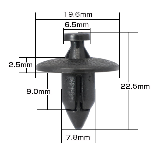 10個入 ホンダ 純正品番 91545-SE0-003 プッシュリベット クリップ グロメット OEM 純正互換品_画像2