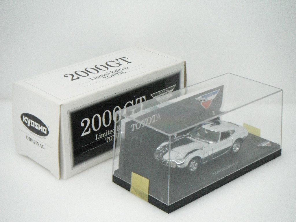 ■ 京商『1,000個限定1/43 TOYOTA 2000GT MF-10 クローム（鏡面加工） トヨタ ステッカー付きダイキャストミニカー』_画像7