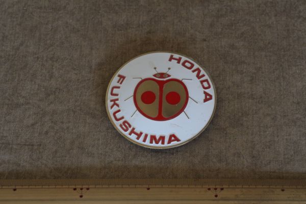 ladybug. round plate HONDA FUKUSHIMA ( postage :200 jpy )