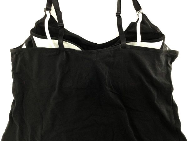 a9821* with translation maternity mold cup bla camisole large size maternity LL-3L black mail delivery 