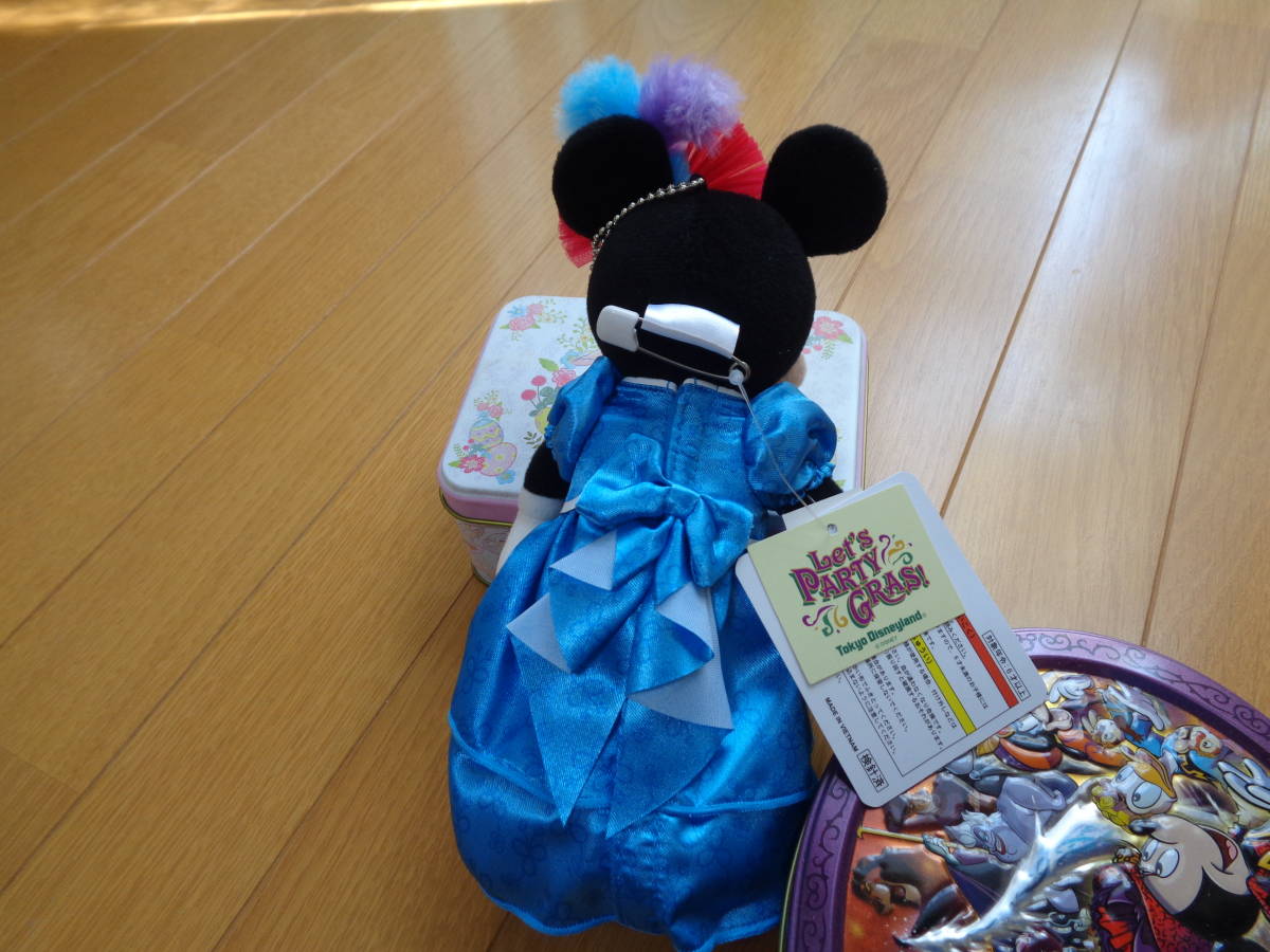  Disney * minnie * let's party gla* soft toy badge *...* new goods * put on . change * Tokyo Disney resort 