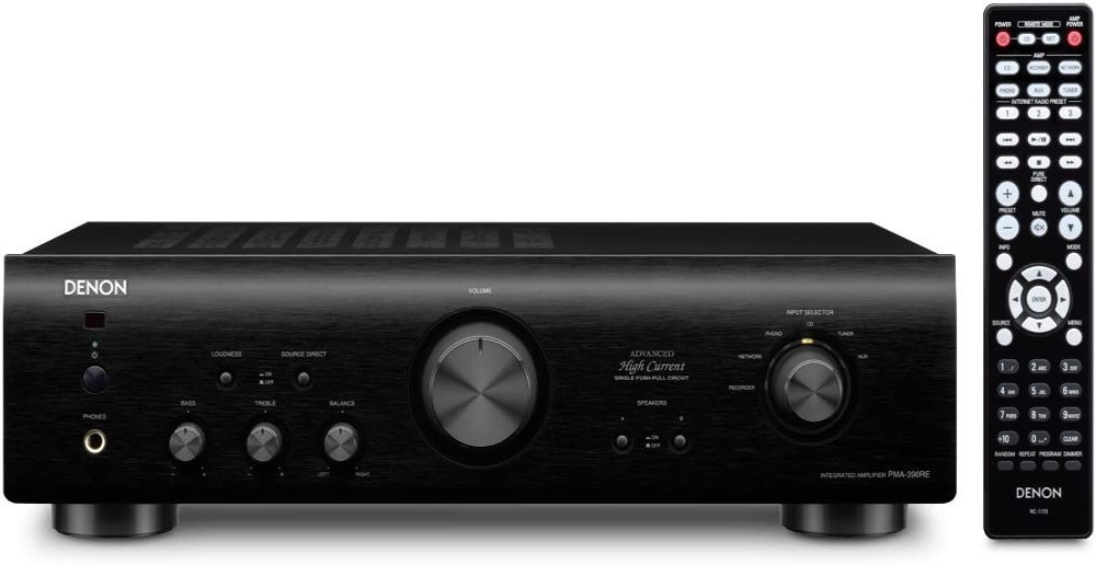○ Denon プリメインアンプ エントリークラス ブラック PMA-390RE-K