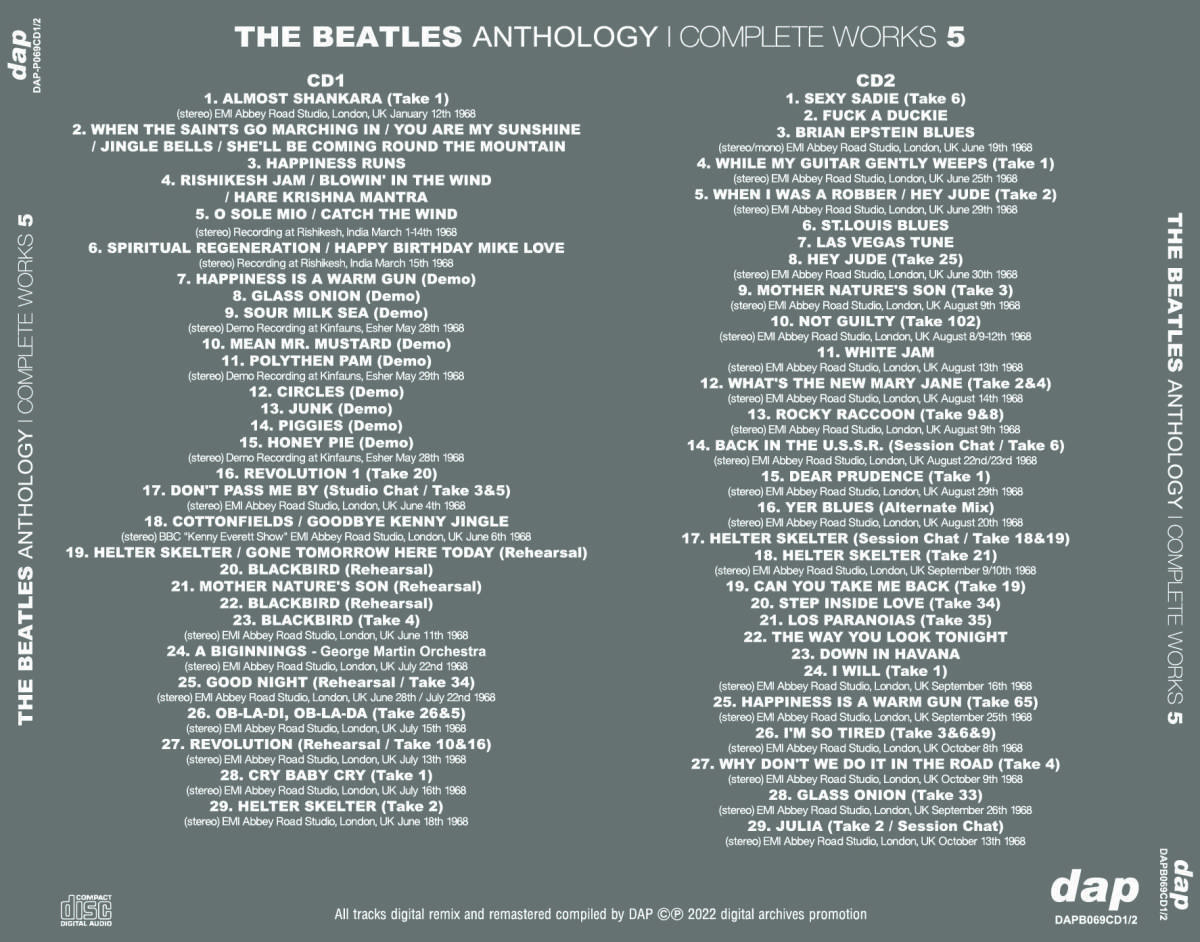 [4CD] ザ・ビートルズ　ANTHOLOGY-COMPLETE WORKS 5＆6 『コンプリート・ワークス』_画像5