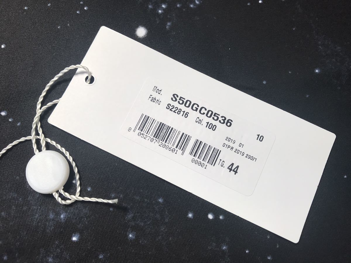 【極美品】定価約36,000円 MAISON MARGIELA UFO print Cotton Tシャツ Black 44 メゾンマルジェラ UFOプリント 4つタグ_画像5