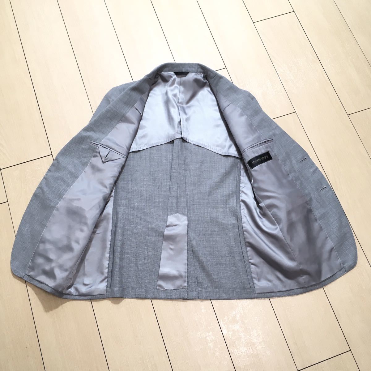 ラペル∺ D'URBAN ウール 麻 春夏A397の通販 by フォーマルショップ