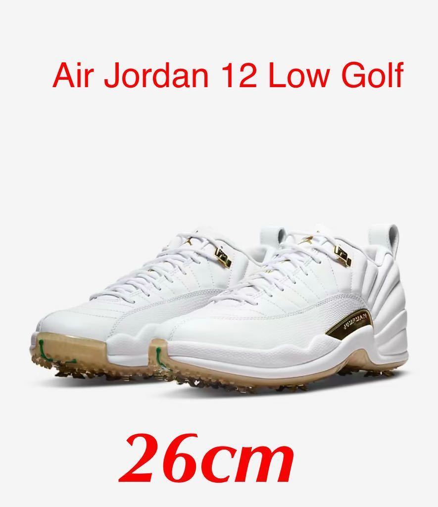 未使用品 】ナイキ Air Jordan 12 Low Golf Metallic Gold 26cmエア