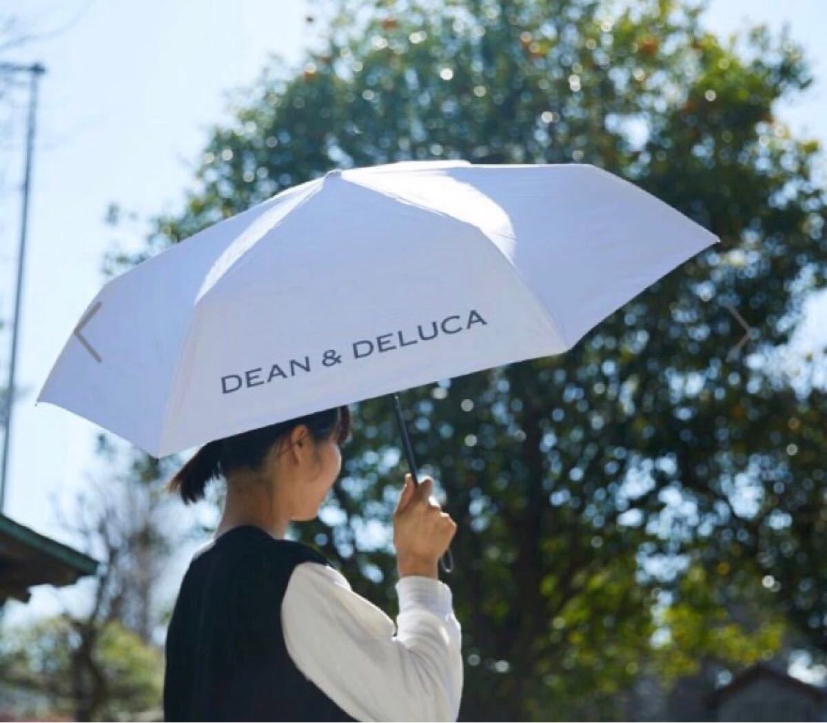 新品タグ付き DEAN&DELUCA 数量限定 折り畳み傘 晴雨兼用 ホワイト
