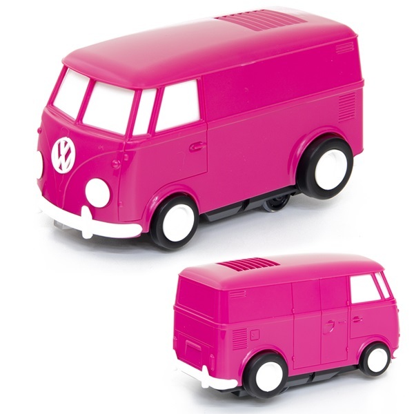 Volkswagen ピンク レコードプレーヤー タイプ２ type Ⅱ レコードランナー フォルクスワーゲン アウトドア ガレージ お部屋 などに_画像1