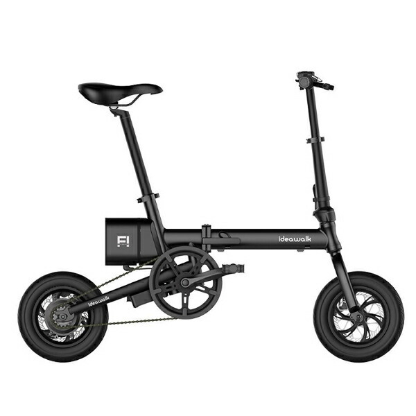Bicycle for Sale: Electric Assist Bicycle 12 Inch Folding Mini Velo Small Wheel Black Battery Load in Japan