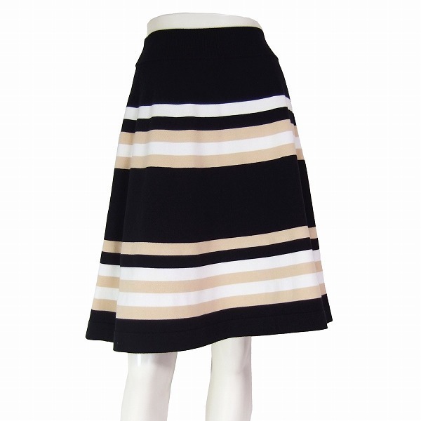  прекрасный товар / DKNY Donna Karan окантовка прекрасный тряска flair юбка маленький размер S номер (7 номер соответствует ) чёрный бежевый белый весна лето предназначенный женский 