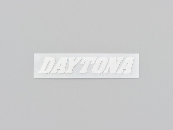 デイトナ 21206 DAYTONA カットステッカー ホワイト 95mm×20mm 抜き文字 ロゴ シール_画像1