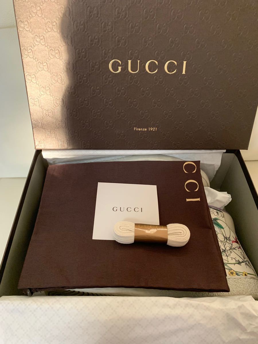 GUCCIグッチフローラスニーカー37.5(24.5〜25cm)