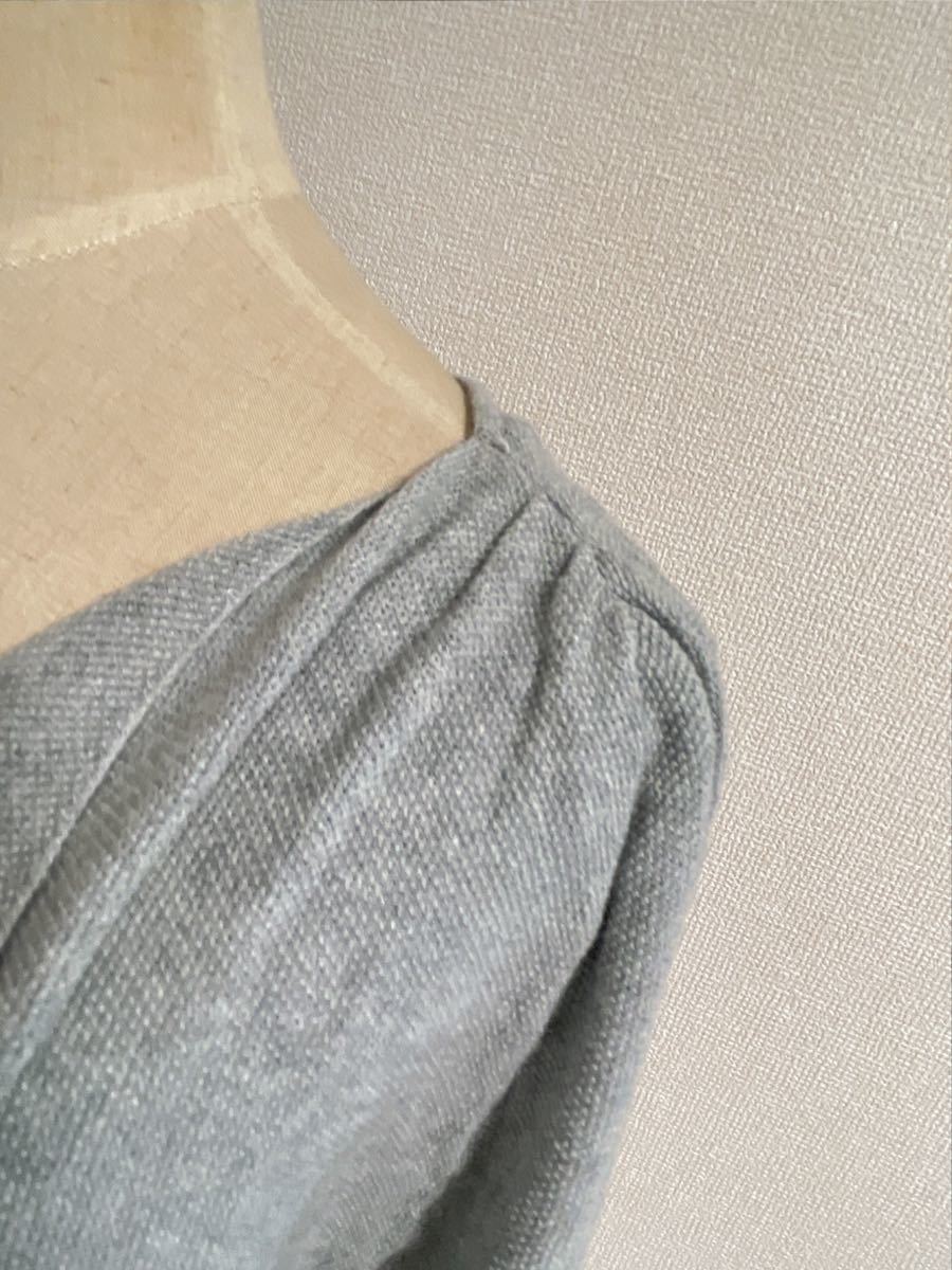  prompt decision *Gap Gap lady's cotton cardigan cotton 100% beautiful goods gray 7 minute sleeve 