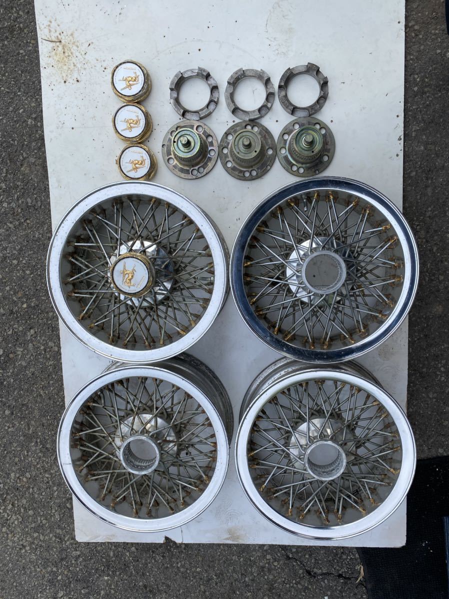 レア 旧車 当時物 ワイザー ワイヤーホイール フォルテクス 114.3 4穴 5穴 マルチ ジャンク品 レア 旧車 当時物 ワイザー ワイヤーホイール フォルテクス 114.3 4穴 5穴 マルチ ジャンク品