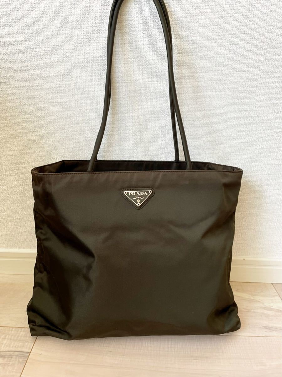 プラダPRADA トートバッグ カーキ ナイロン素材 item details | Yahoo